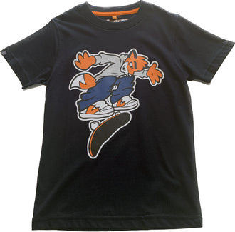 Vermin FOX Unisex Youth 100% Organic Cotton T shirt (Navy)