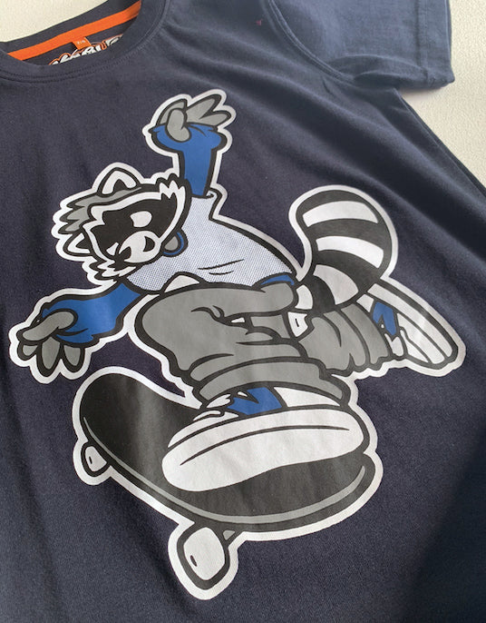 Vermin RACOON Unisex Youth 100% Organic Cotton T shirt (Navy)