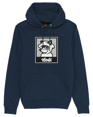 FOX BOX Youth Unisex Ultra Heavyweight Hoodie (Navy)