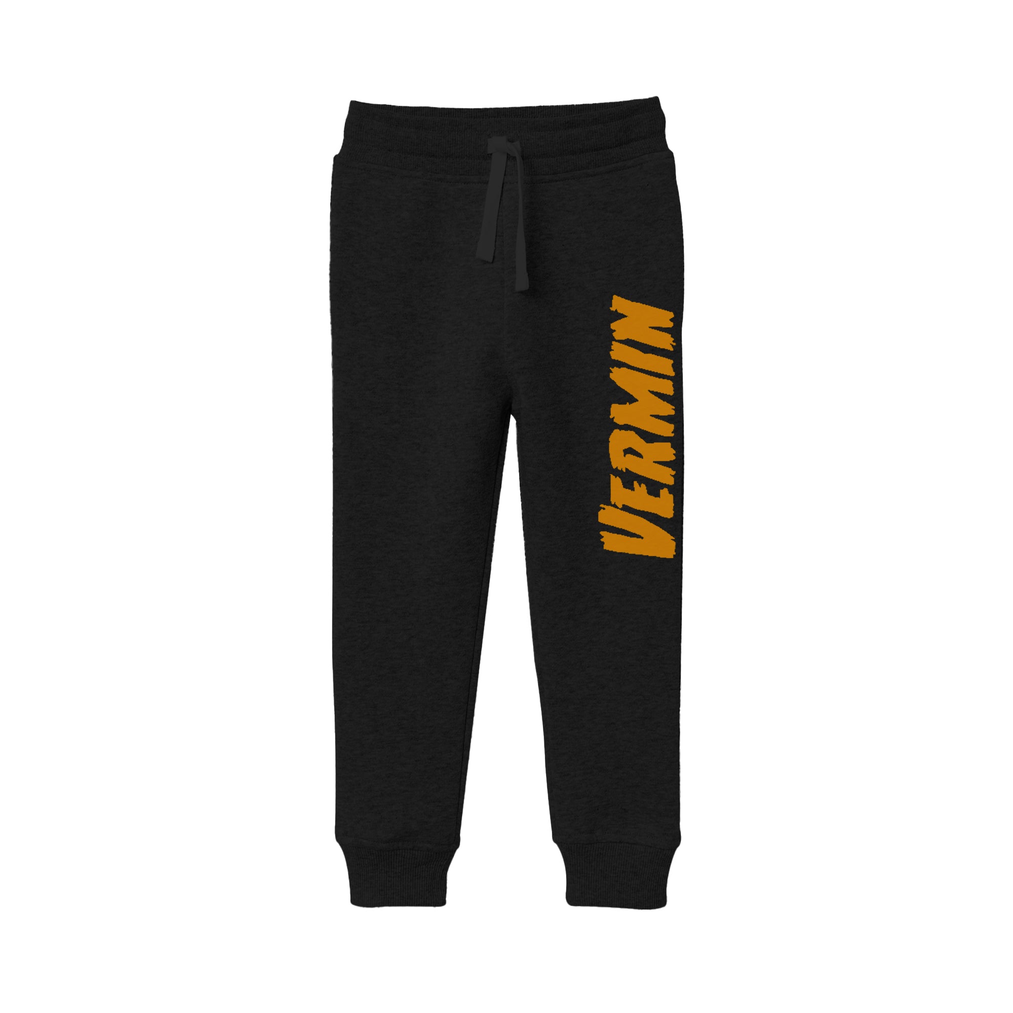 RKO Ultra Heavyweight Youths Sweatpant (Black With Orange Print)