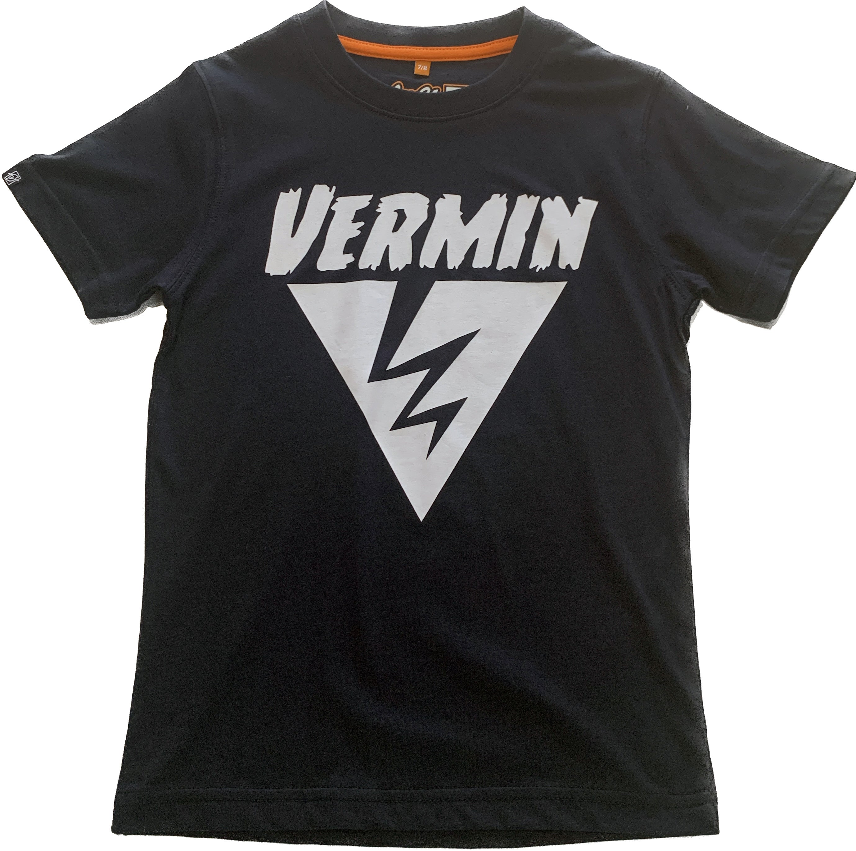 Vermin RKO Unisex Youth 100% Organic Cotton T shirt (Navy)