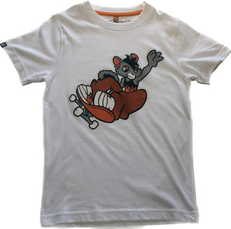 Vermin Squirrel Unisex Youth 100% Organic Cotton T shirt (White)